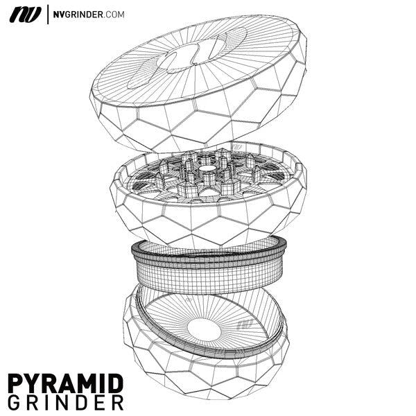 Blooming Town Blooming Town - Pyramid Grinder - 4-teilig - Ø 63 mm